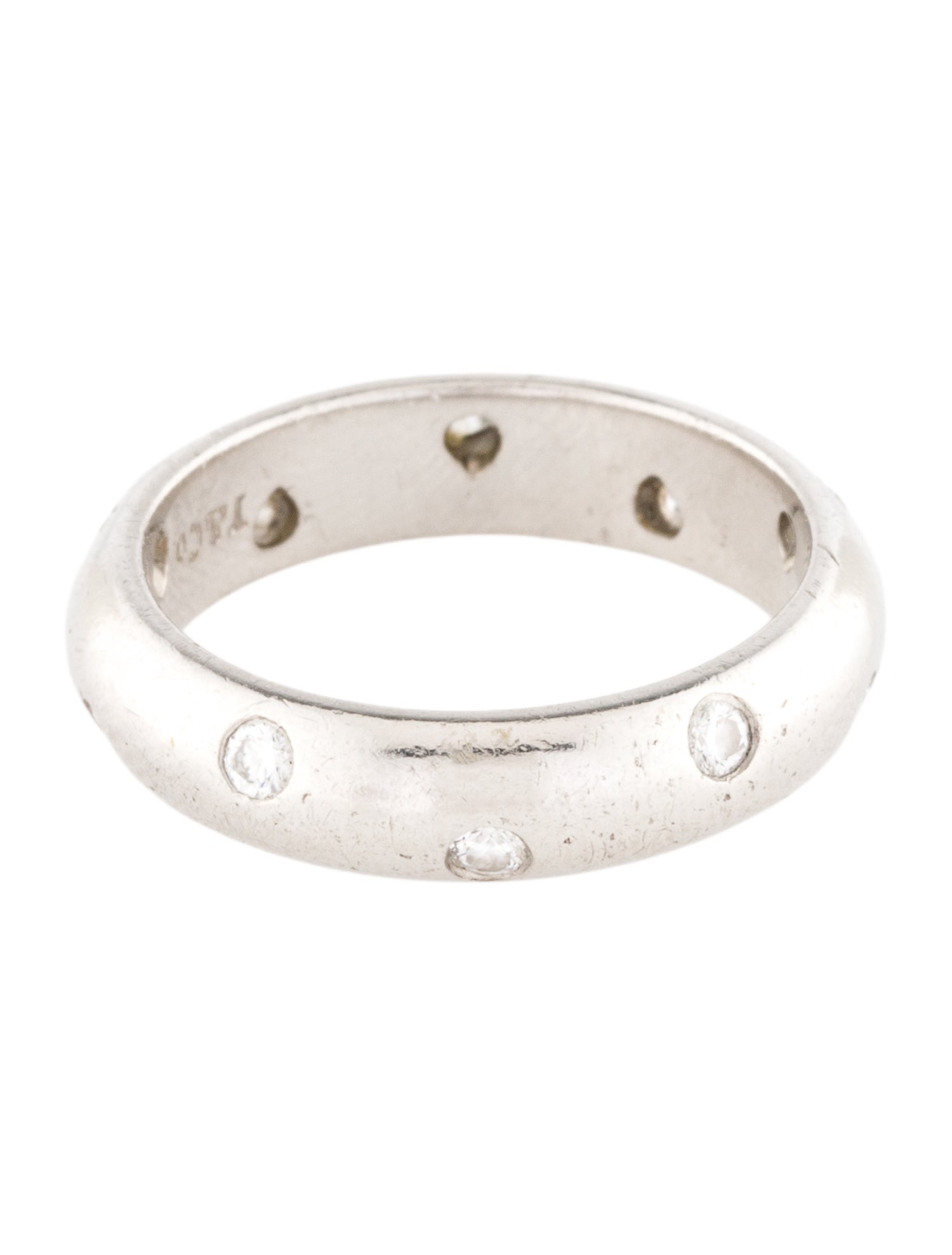 Tiffany & Co. Platinum Diamond Etoile Band