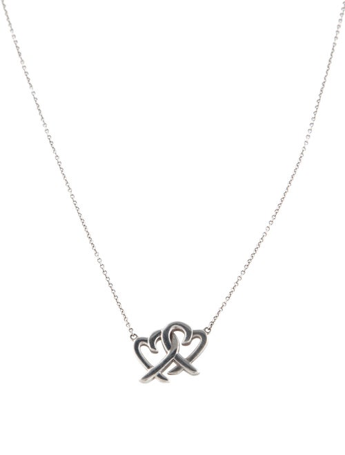 Tiffany & Co. Interlocking Loving Heart Pendant Necklace