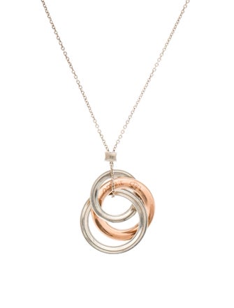 Tiffany & Co. Two-Tone 1837 Interlocking Circles Pendant Necklace