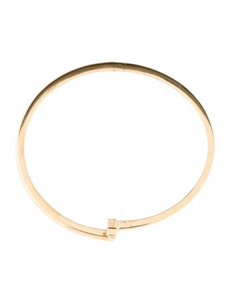 Tiffany & Co. 18K T T1 Narrow Hinged Bangle