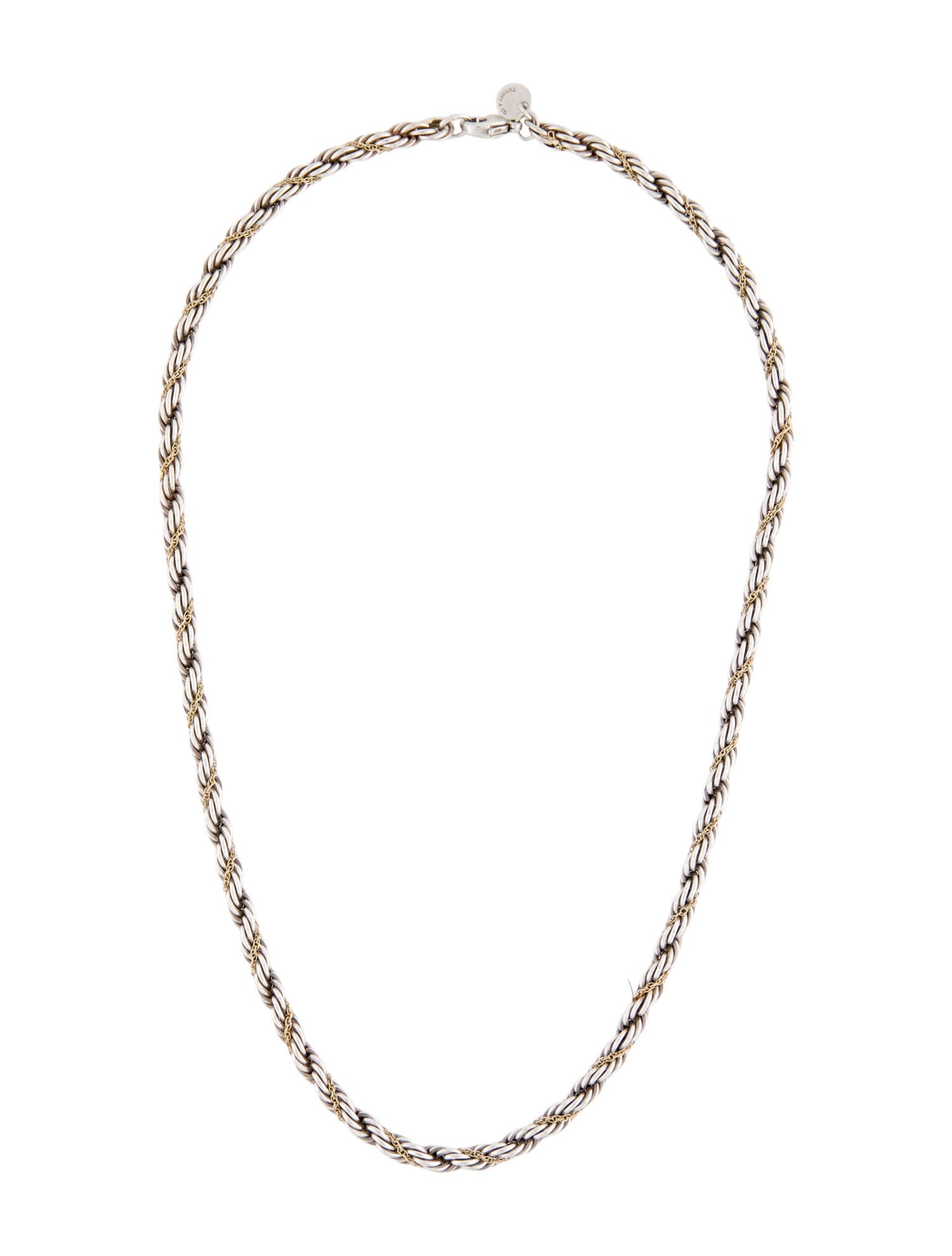 Tiffany & Co. Two-Tone Twisted Rope Chain Necklace