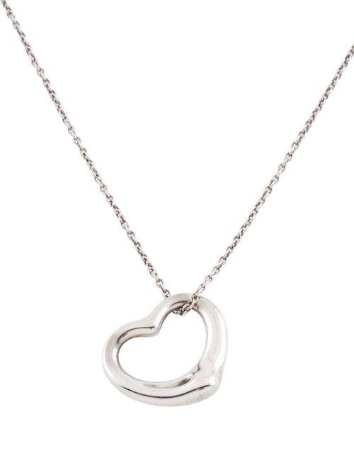 Tiffany & Co. Open Heart Pendant Necklace