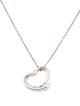 Tiffany & Co. Open Heart Pendant Necklace