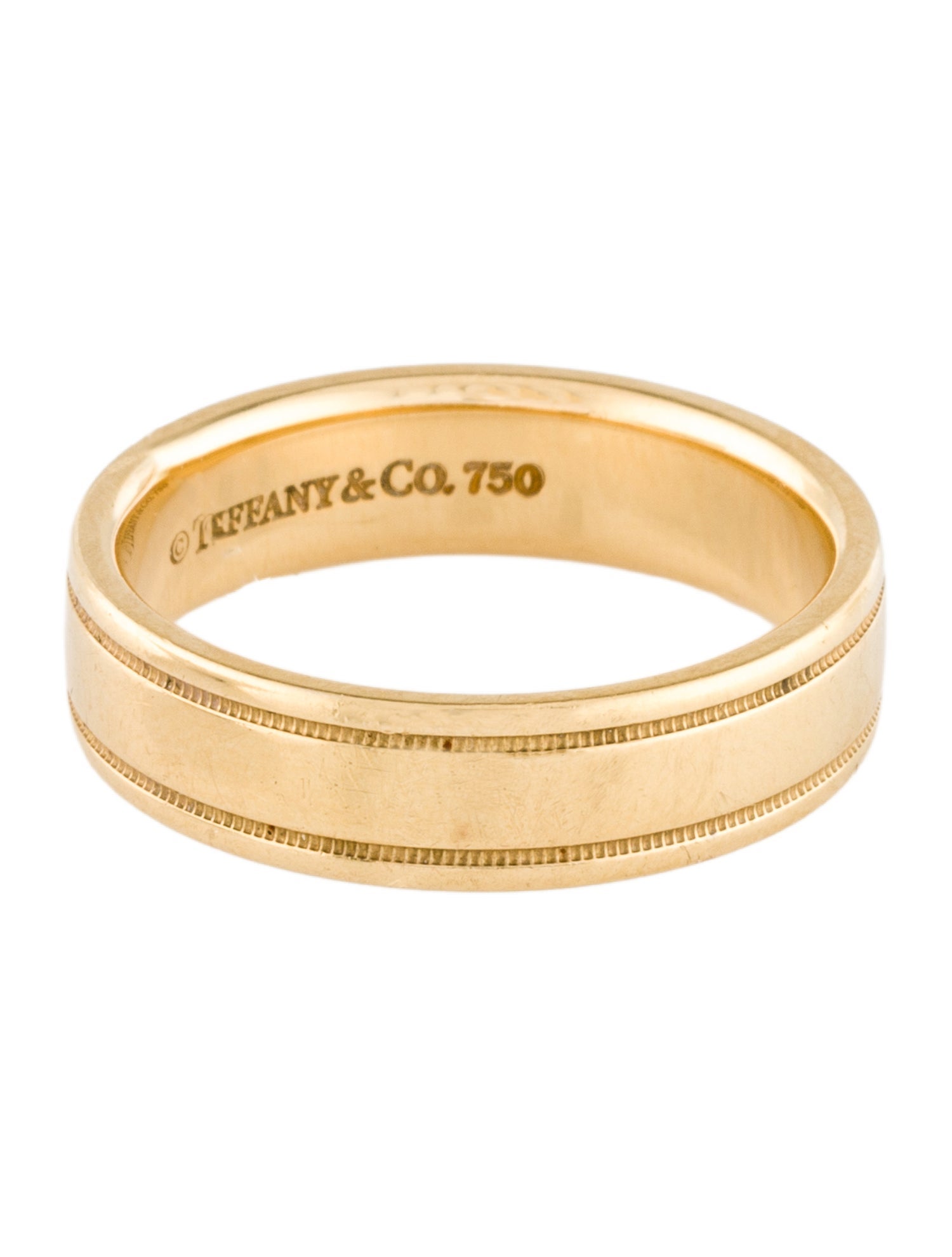 Tiffany & Co. 18K Milgrain Wedding Band