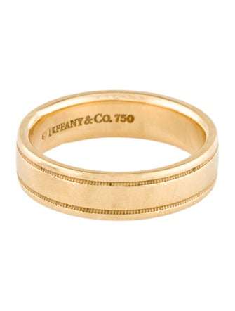 Tiffany & Co. 18K Milgrain Wedding Band