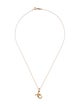 Tiffany & Co. 18K XO Pendant with Beaded Chain Necklace