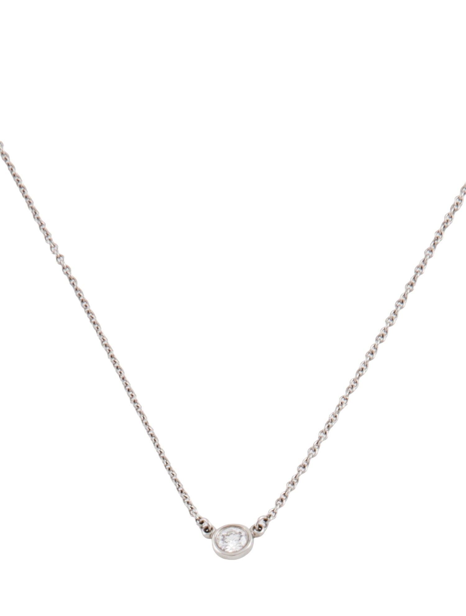 Tiffany & Co. Platinum Diamonds by the Yard® Single Pendant Necklace