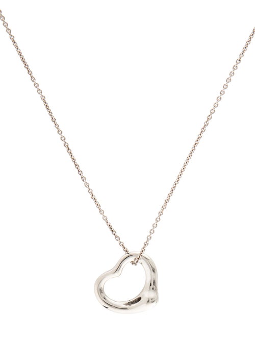 Tiffany & Co. Open Heart Pendant Necklace