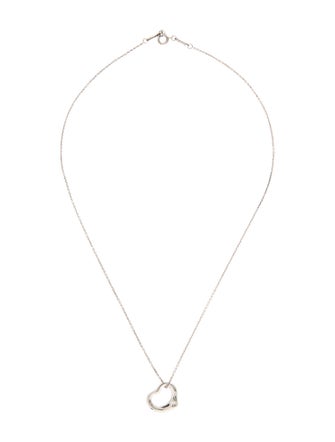 Tiffany & Co. Open Heart Pendant Necklace