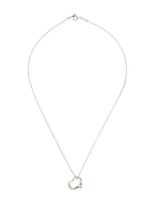 Tiffany & Co. Open Heart Pendant Necklace