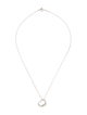 Tiffany & Co. Open Heart Pendant Necklace