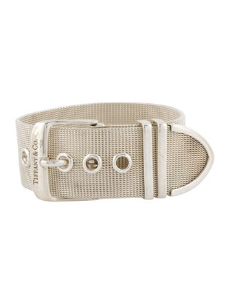 Tiffany & Co. Wide Mesh Buckle Bracelet