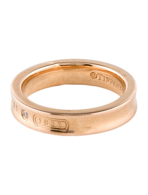 Tiffany & Co. 18K Diamond 1837 Narrow Ring