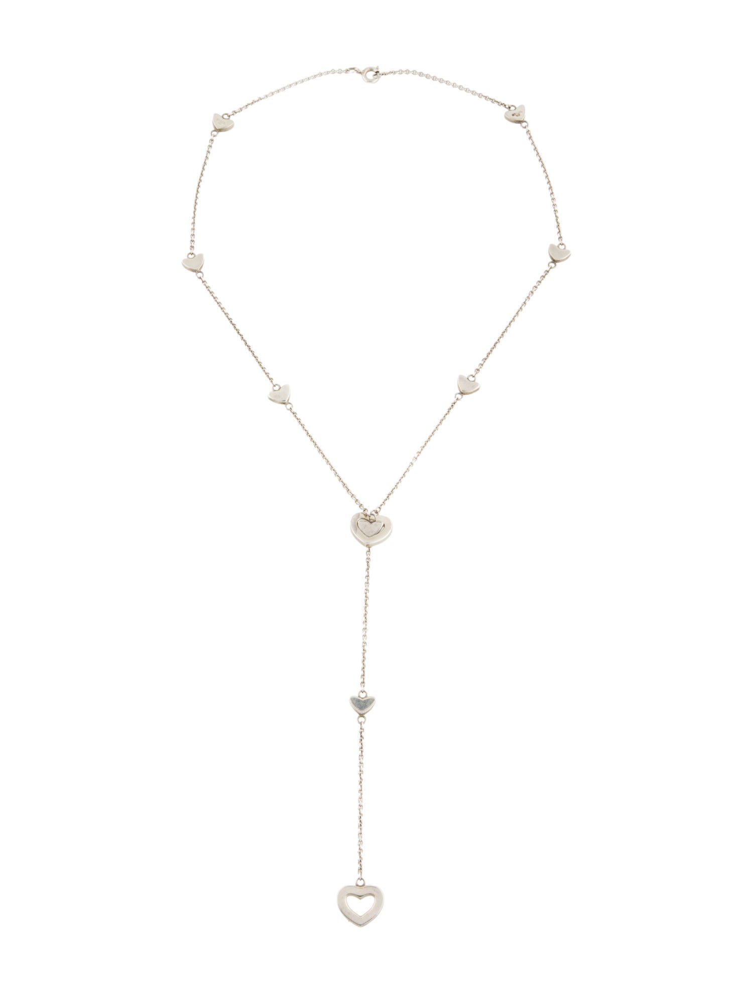 Tiffany & Co. Heart Station Lariat Necklace