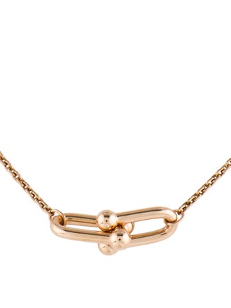 Tiffany & Co. 18K Small Double Link Pendant
