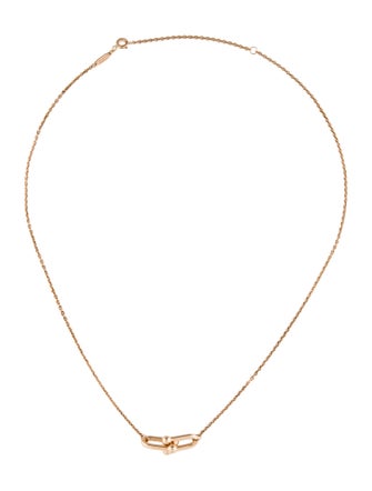 Tiffany & Co. 18K Small Double Link Pendant