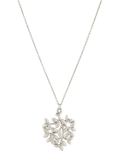 Tiffany & Co. Olive Leaf Pendant Necklace