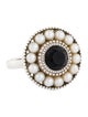 Tiffany & Co. Pearl & Onyx Ziegfeld Ring
