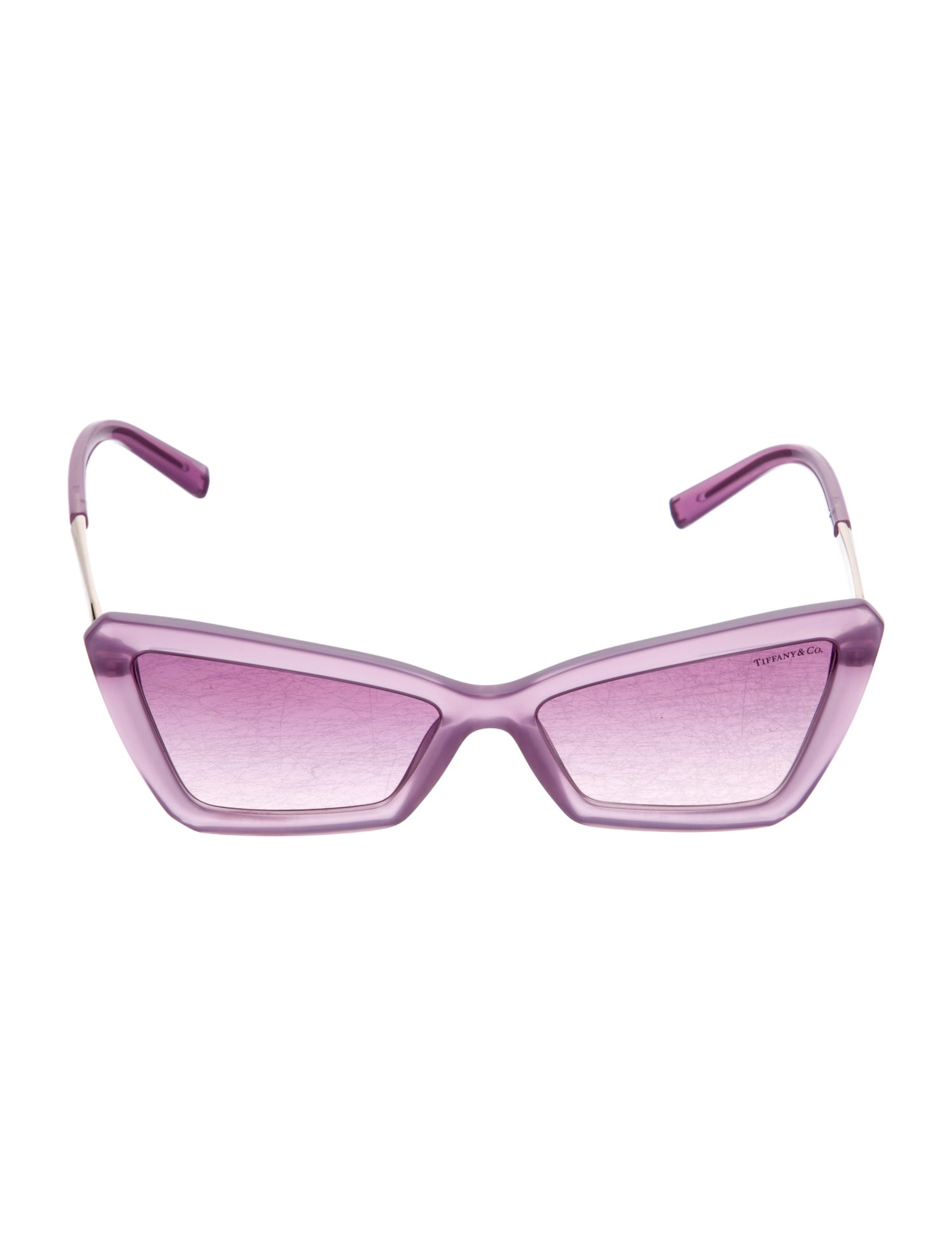 Tiffany & Co. Faux Pearl Accents Cat-Eye Sunglasses