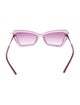 Tiffany & Co. Faux Pearl Accents Cat-Eye Sunglasses