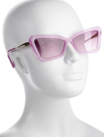 Tiffany & Co. Faux Pearl Accents Cat-Eye Sunglasses