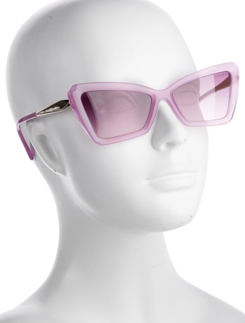 Tiffany & Co. Faux Pearl Accents Cat-Eye Sunglasses