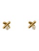 Tiffany & Co. 18K Diamond X Stud Earrings