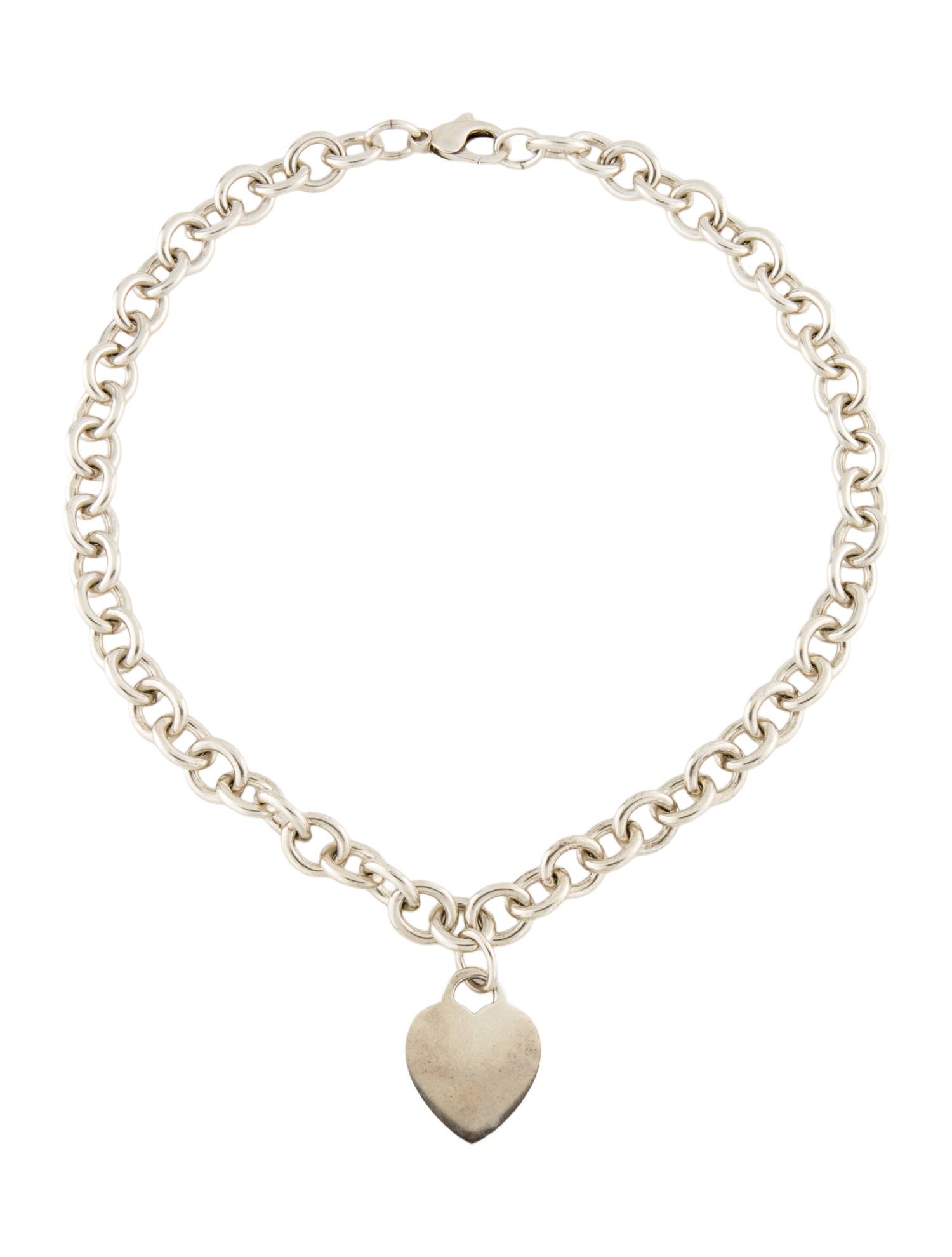 Tiffany & Co. Heart Tag Chain Link Necklace