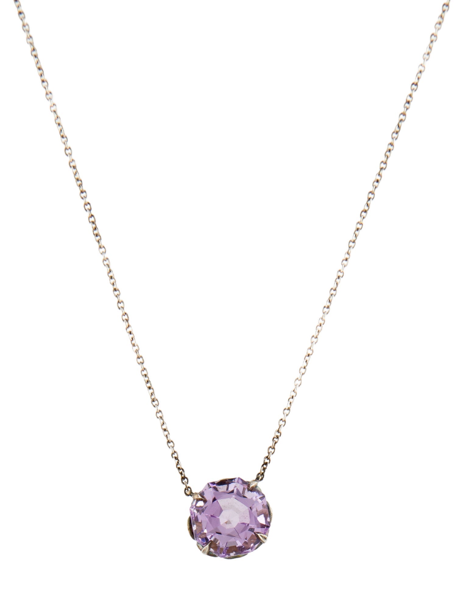 Tiffany & Co. Amethyst Sparklers Pendant Necklace