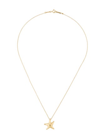 Tiffany & Co. 18K Starfish Pendant Necklace