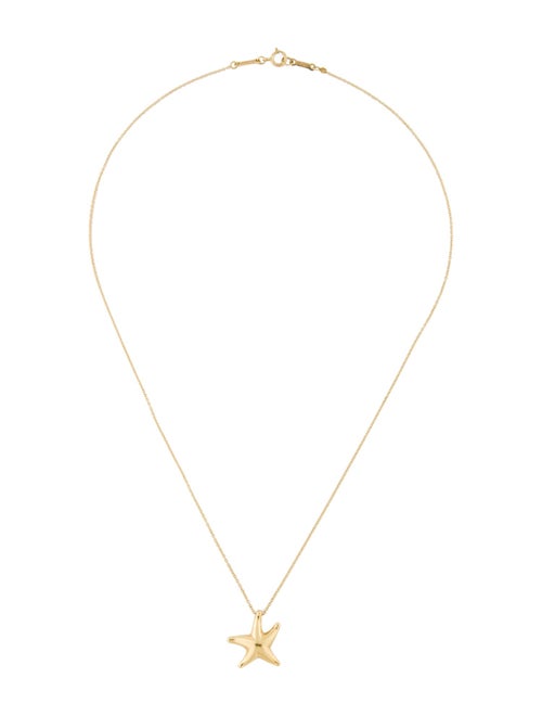 Tiffany & Co. 18K Starfish Pendant Necklace
