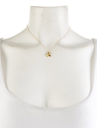 Tiffany & Co. 18K Starfish Pendant Necklace