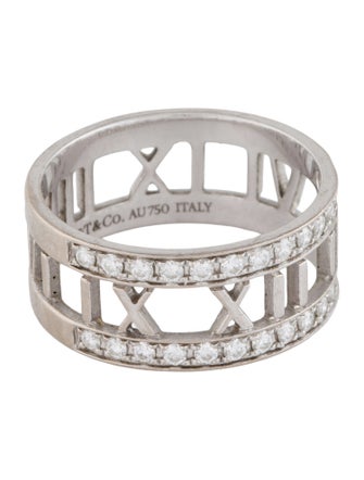 Tiffany & Co. 18K Diamond Atlas Open Band