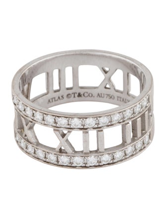 Tiffany & Co. 18K Diamond Atlas Open Band