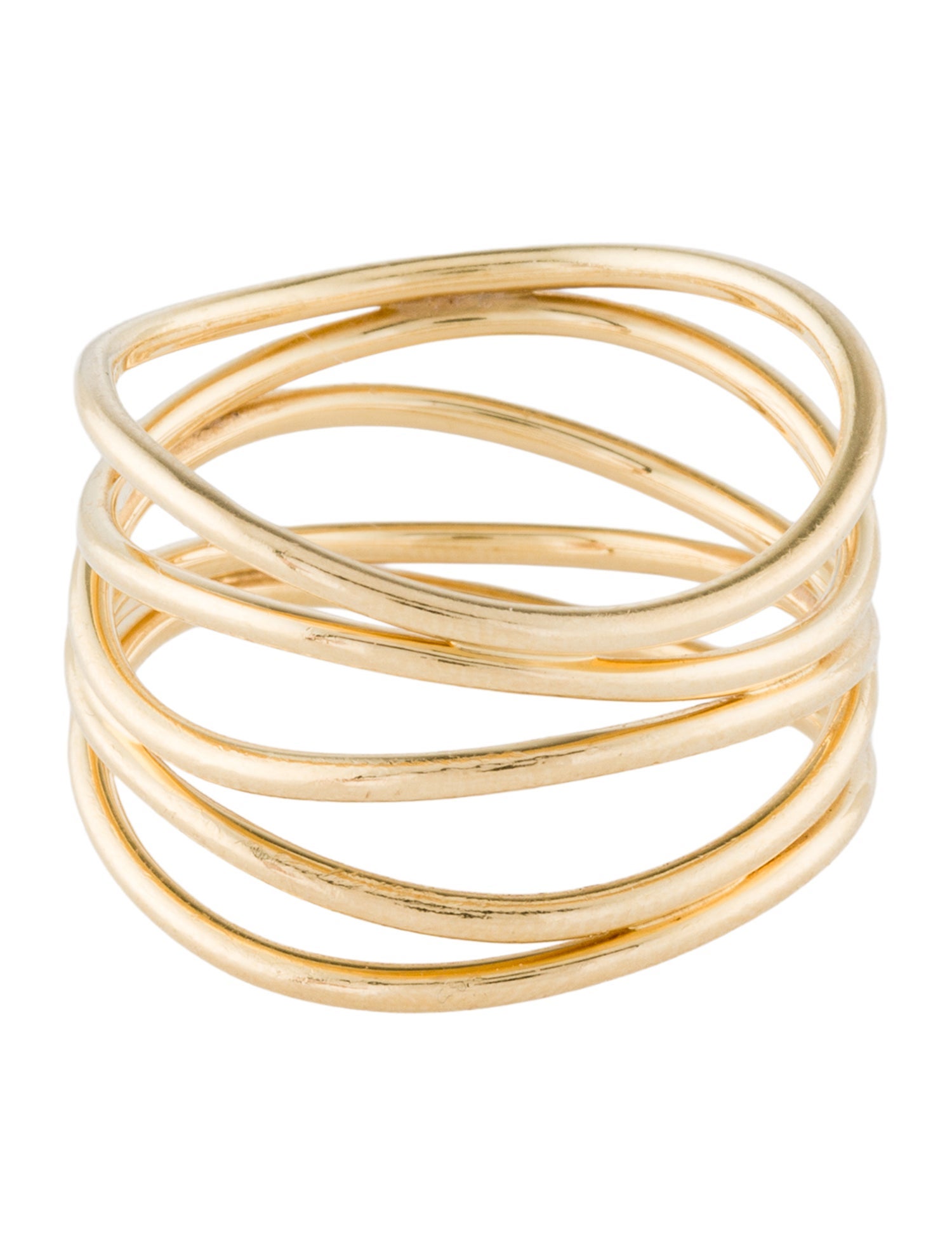 Tiffany & Co. Vintage 18K Wave Five Row Ring