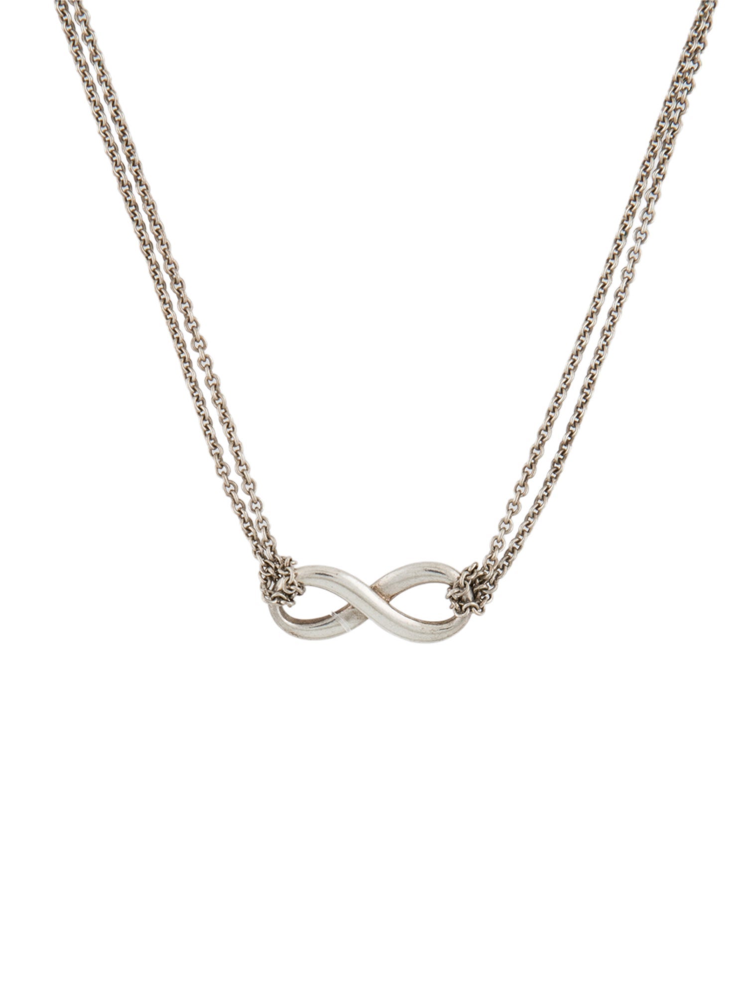 Tiffany & Co. Infinity Double Strand Pendant Necklace