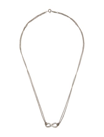 Tiffany & Co. Infinity Double Strand Pendant Necklace