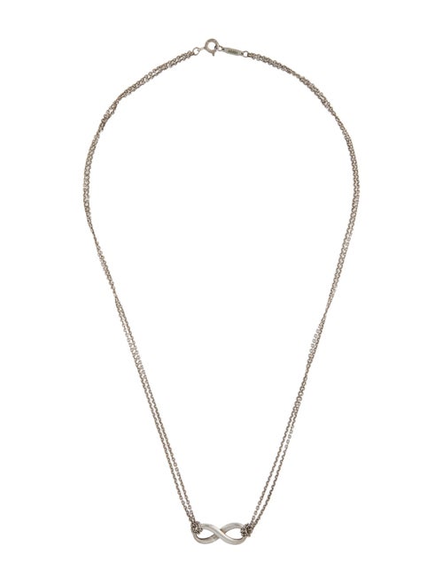 Tiffany & Co. Infinity Double Strand Pendant Necklace
