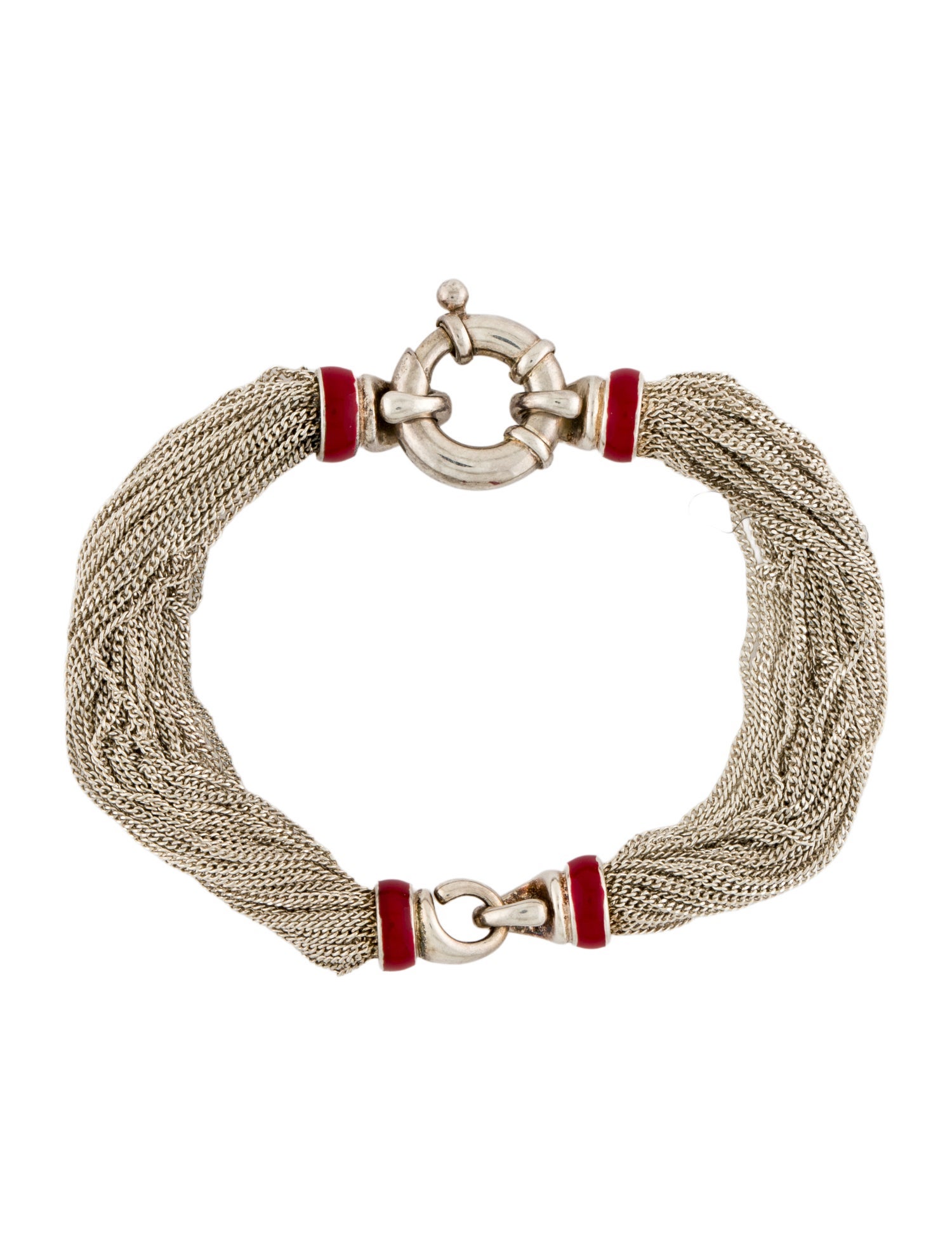 Tiffany & Co. Vintage Enamel Multistrand Bracelet