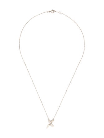Tiffany & Co. Diamond Graffiti X Pendant Necklace