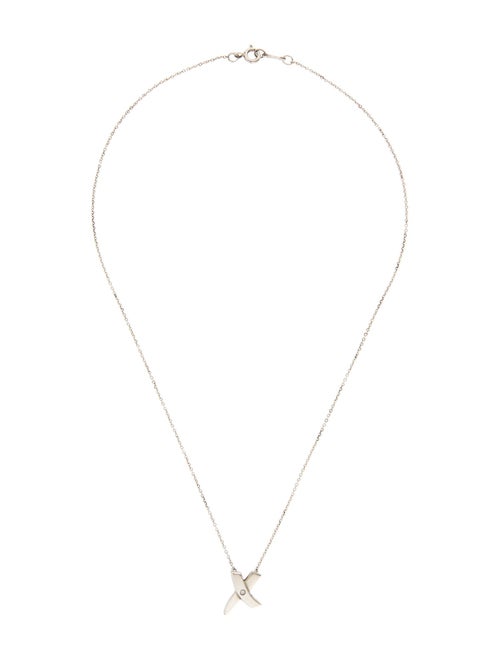 Tiffany & Co. Diamond Graffiti X Pendant Necklace