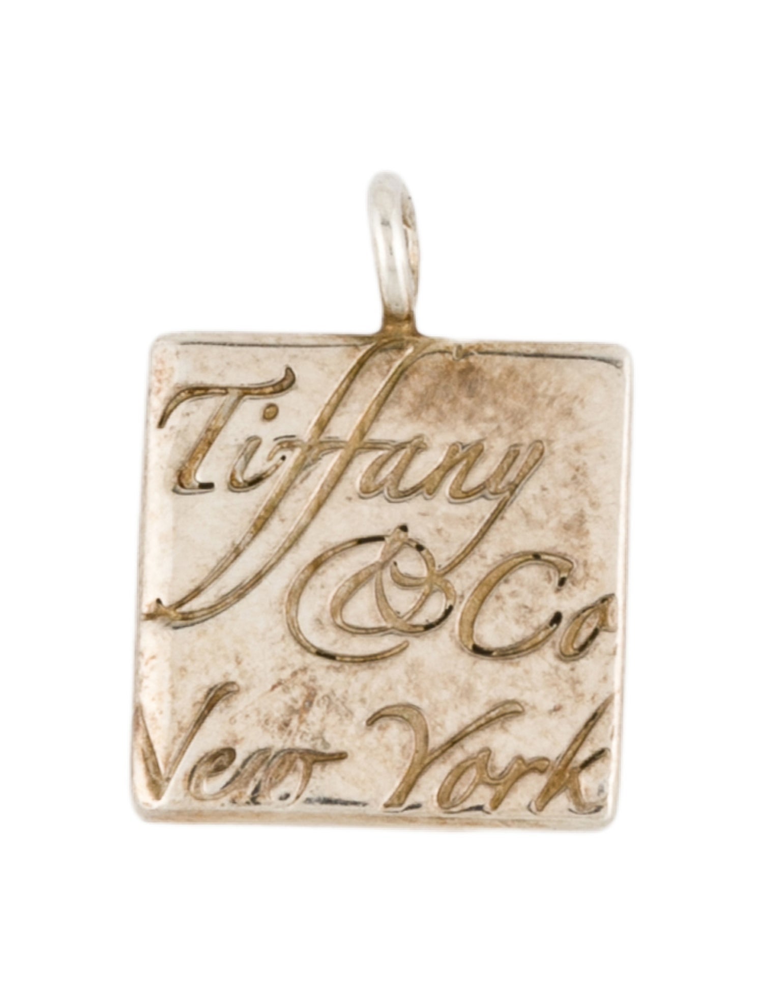 Tiffany & Co. Notes Square Charm Pendant