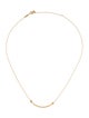 Tiffany & Co. 18K Small T Smile Pendant Necklace