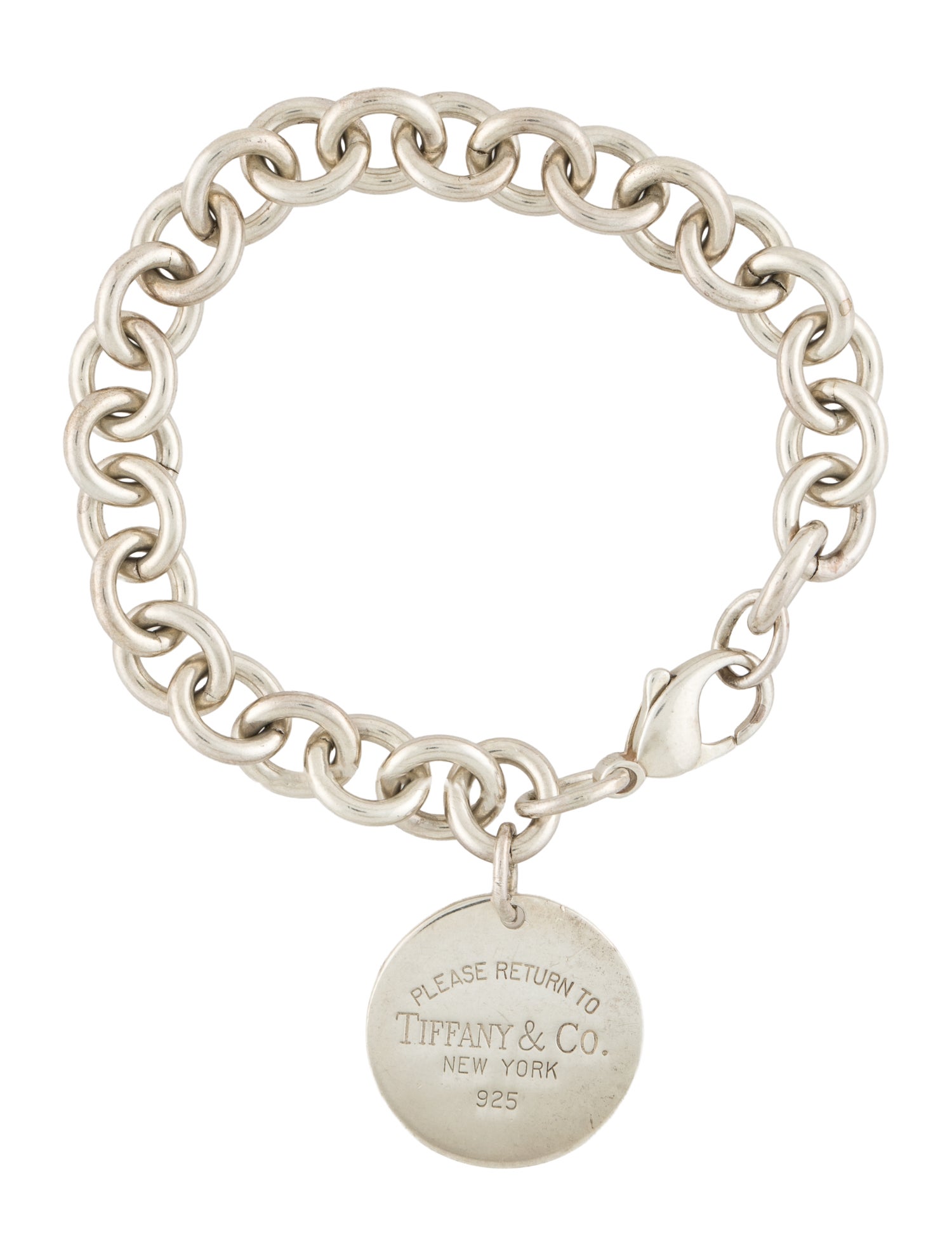 Tiffany & Co. Vintage Round Tag Charm Bracelet