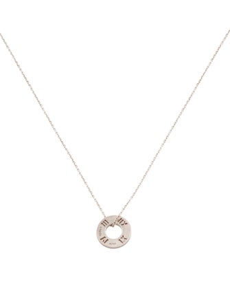 Tiffany & Co. Atlas Circle Pendant Necklace