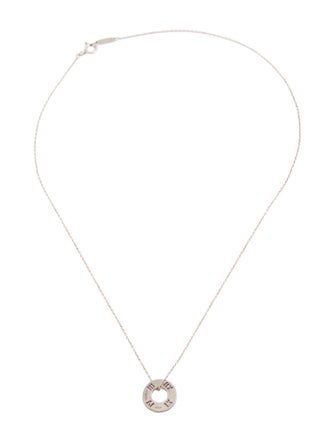 Tiffany & Co. Atlas Circle Pendant Necklace