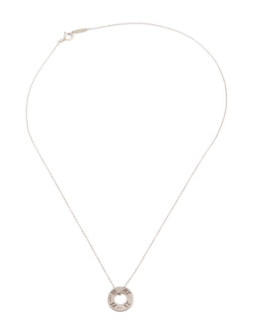 Tiffany & Co. Atlas Circle Pendant Necklace