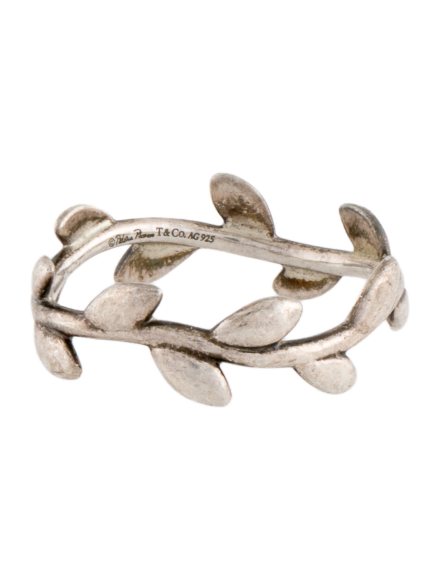 Tiffany & Co. Narrow Olive Leaf Band Ring