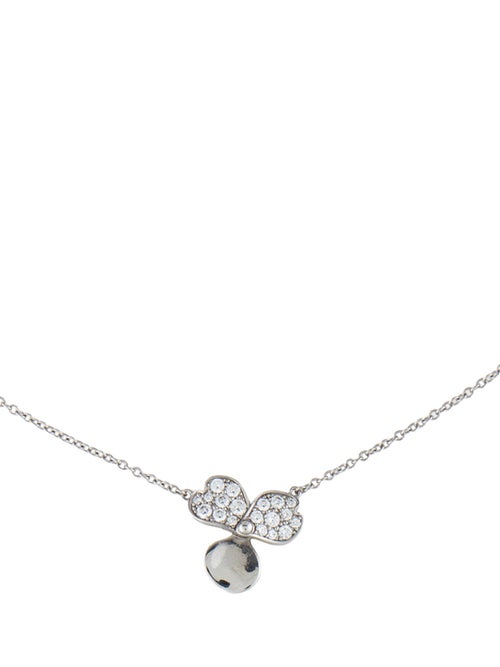 Tiffany & Co. Diamond Paper Flowers Pendant Necklace