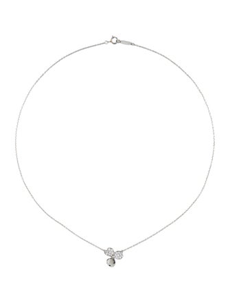 Tiffany & Co. Diamond Paper Flowers Pendant Necklace